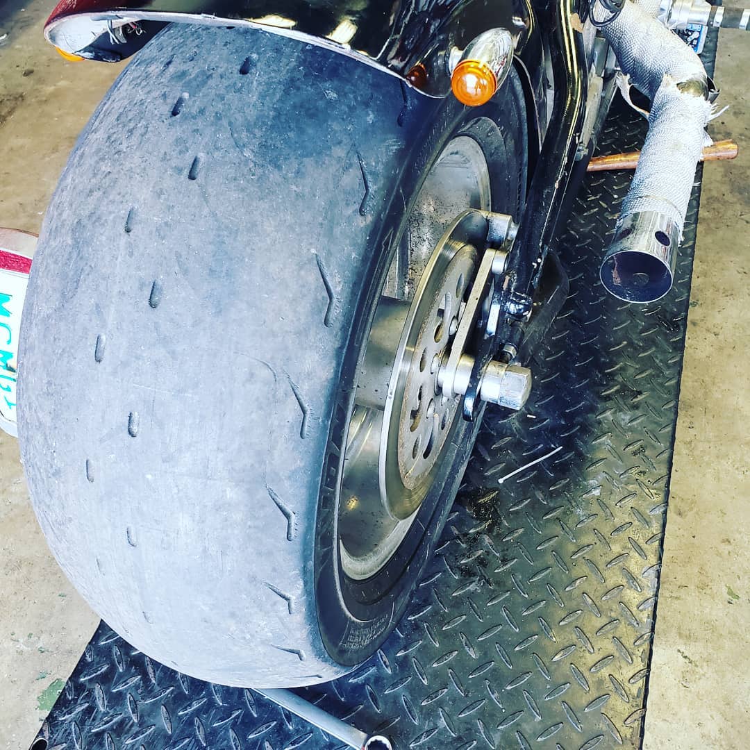 Shaved Rear Tire