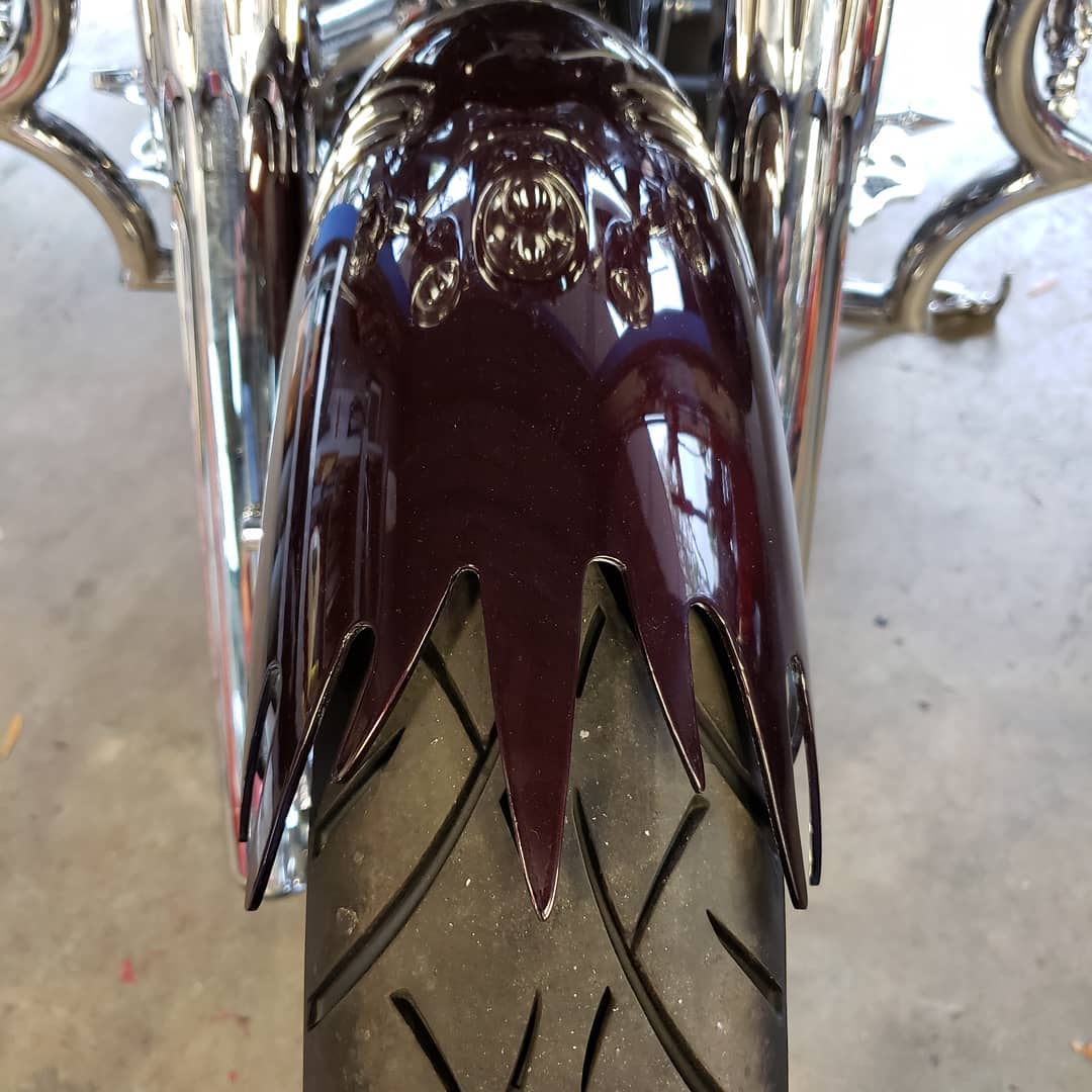 Front View Fender on Road King