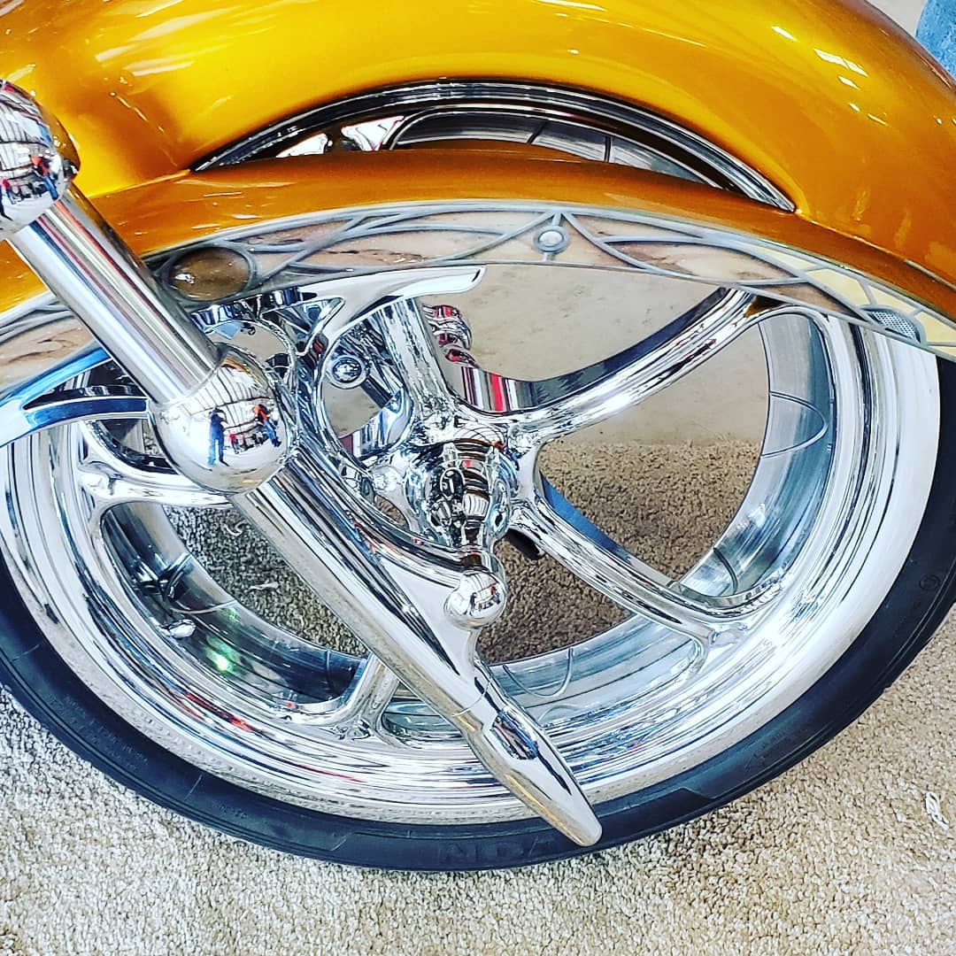 One off custom wheels we polished